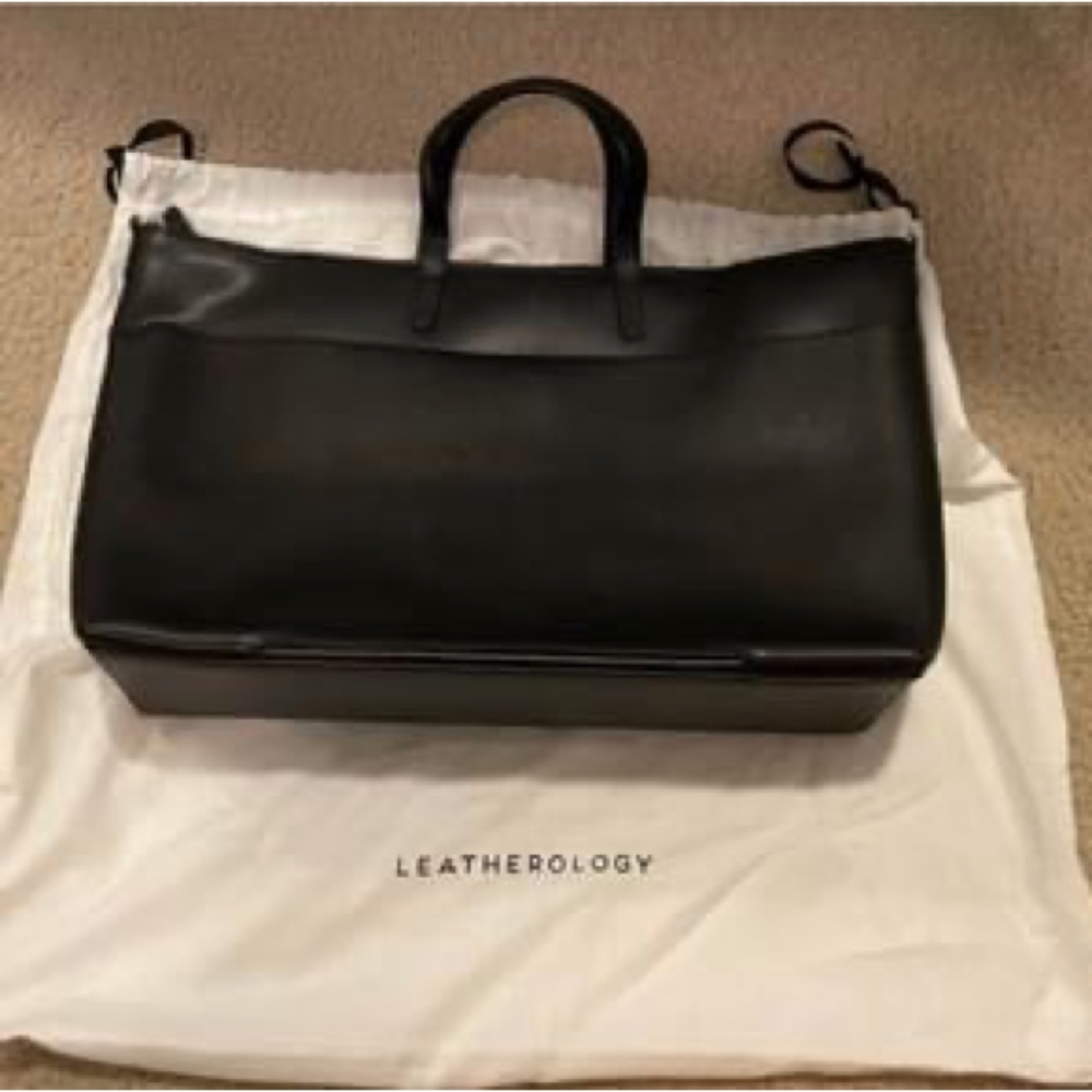 Black Tote is from Leatherology.